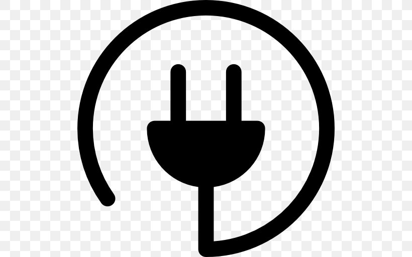 AC Power Plugs And Sockets, PNG, 512x512px, Ac Power Plugs And Sockets, Black And White, Electrical Cable, Electricity, Logo Download Free