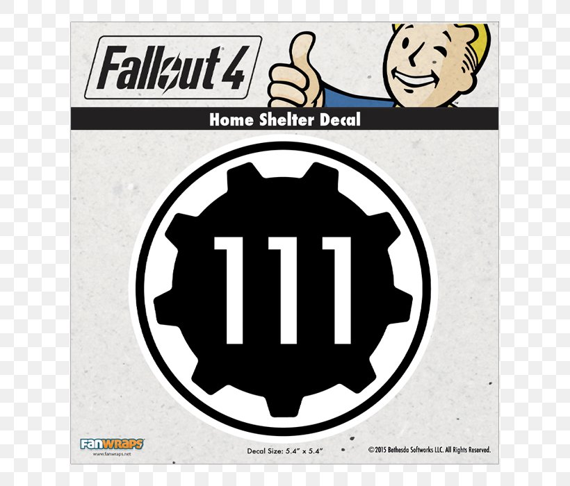 Fallout 4 Fallout 3 Xbox One The Vault PlayStation 4, PNG, 700x700px, Fallout 4, Brand, Clothing Accessories, Dark Souls, Decal Download Free