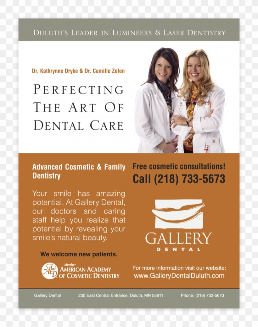 Gallery Dental Duluth: Kathrynne M. Dryke, D.D.S, P.A Dr. Kathrynne M. Dryke, DDS Dentist Advertising, PNG, 900x1141px, Dentist, Advertising, Brochure, Duluth, Flyer Download Free