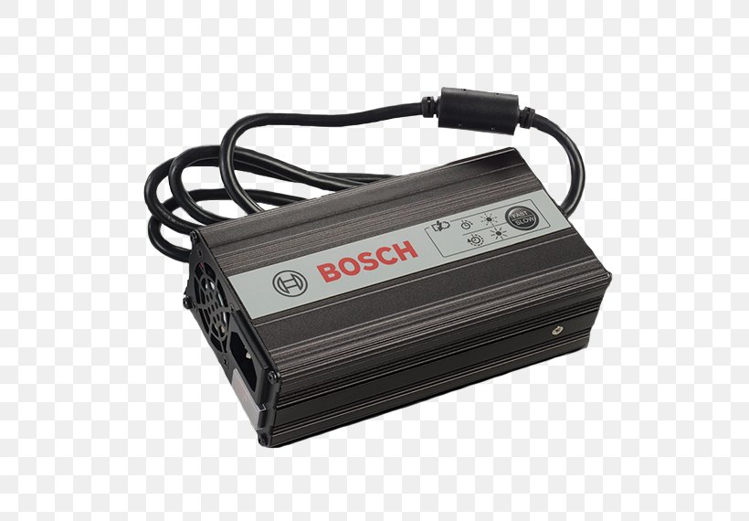 Battery Charger Robert Bosch GmbH Electric Bicycle Bosch EBike Systems Electric Motor, PNG, 570x570px, Battery Charger, Ac Adapter, Adapter, Computer Component, Electric Bicycle Download Free