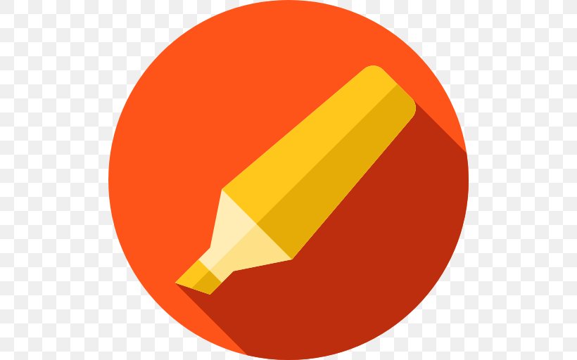 Highlight Pen, PNG, 512x512px, Highlighter, Openoffice Draw, Orange, Tool, Yellow Download Free
