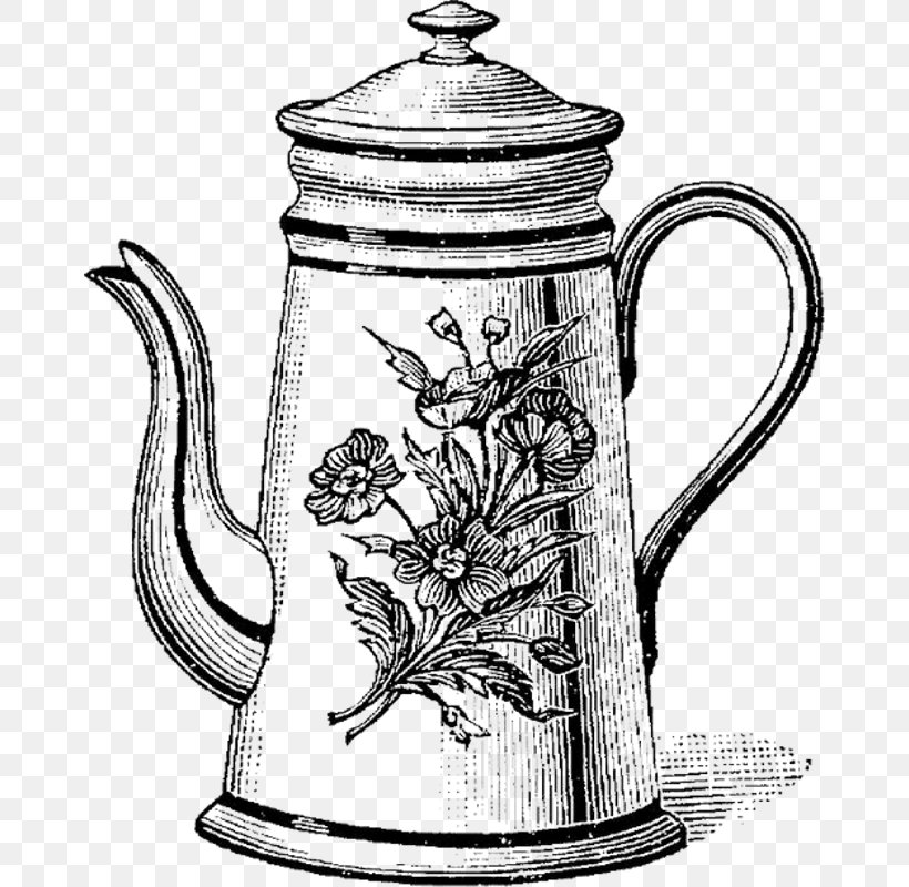 Jug Teapot Drawing Kettle, PNG, 668x800px, Jug, Black And White, Ceramic, Coloring Book, Crock Download Free