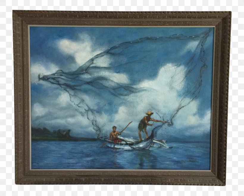 Oil Painting Hawaii Oil Painting, PNG, 2377x1907px, Painting, Artwork, Chairish, Fisherman, Hawaii Download Free