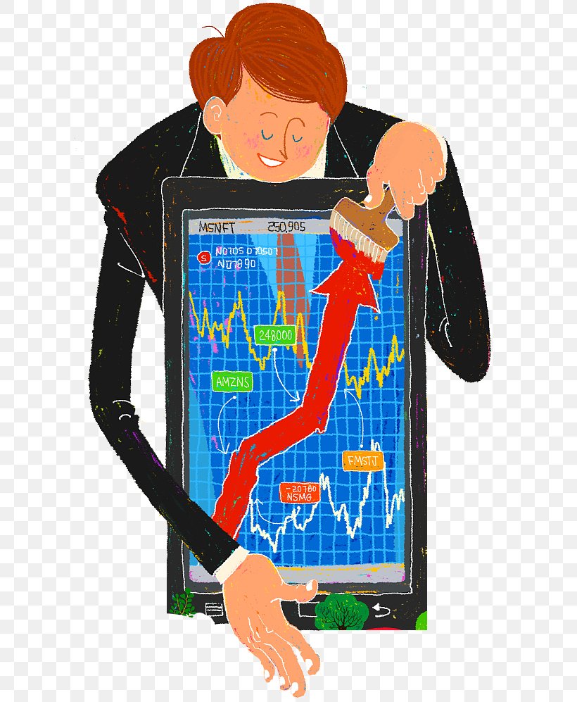 Stock Market PIXTA Inc. Stock Trader Illustration, PNG, 608x997px, Stock, Art, Bull, Human Behavior, Insurance Download Free