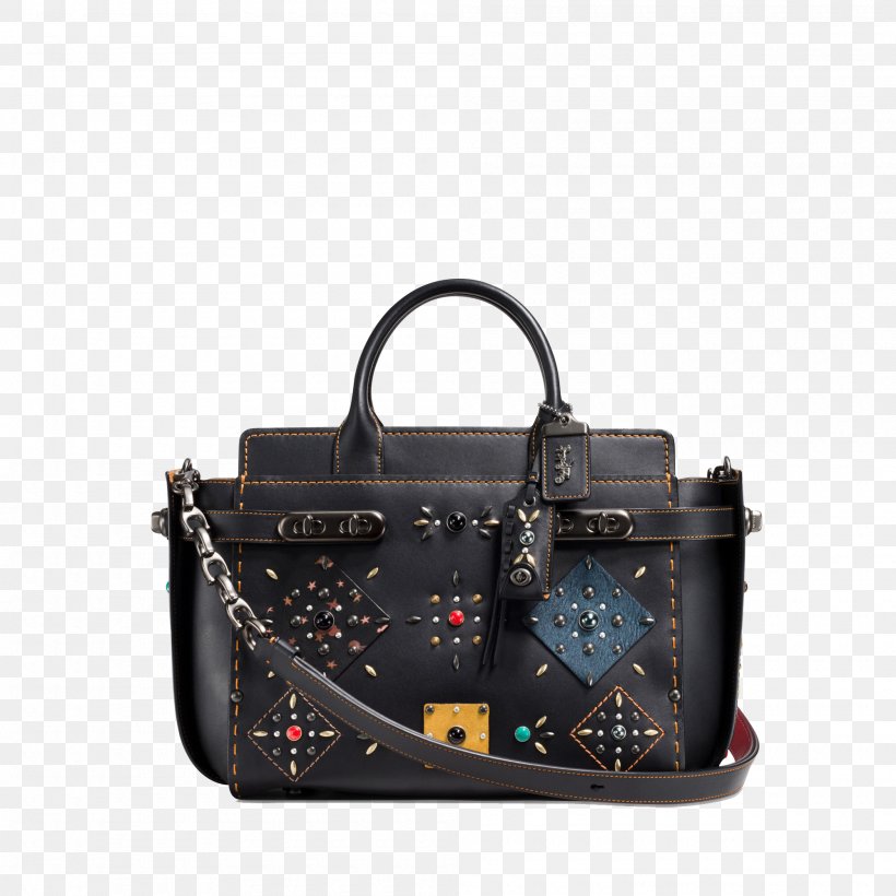 Tapestry Swagger Coach Handbag Leather, PNG, 2000x2000px, Tapestry, Bag, Baggage, Black, Brand Download Free
