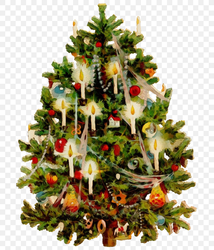 Christmas Tree, PNG, 730x955px, Watercolor, Christmas, Christmas Decoration, Christmas Ornament, Christmas Tree Download Free