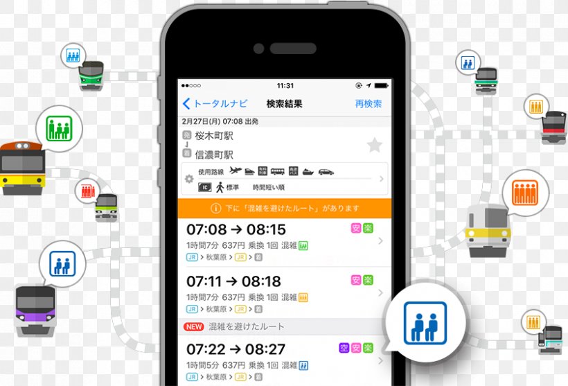 Train Electric Multiple Unit Smartphone Navitime Japan Commuting, PNG, 840x571px, Train, Automotive Navigation System, Brand, Cellular Network, Communication Download Free