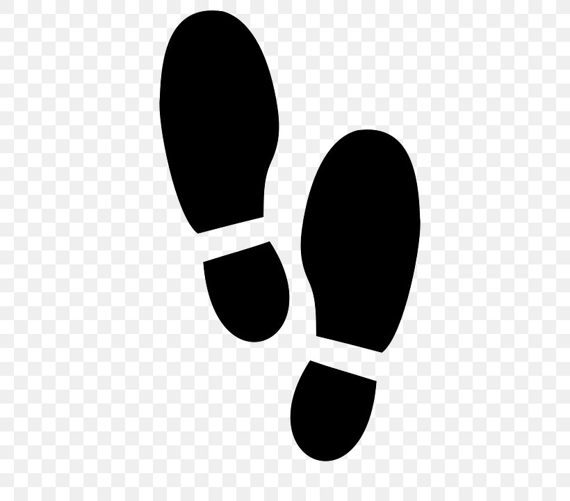 Footprint Shoe Sneakers Clip Art, PNG, 445x720px, Footprint, Animation, Barefoot, Black, Black And White Download Free