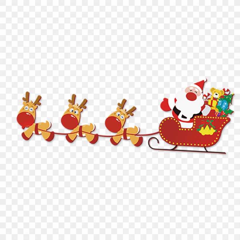 Santa Clauss Reindeer New Year Christmas, PNG, 2000x2000px, Santa Claus, Area, Christmas, Holiday, Lightemitting Diode Download Free