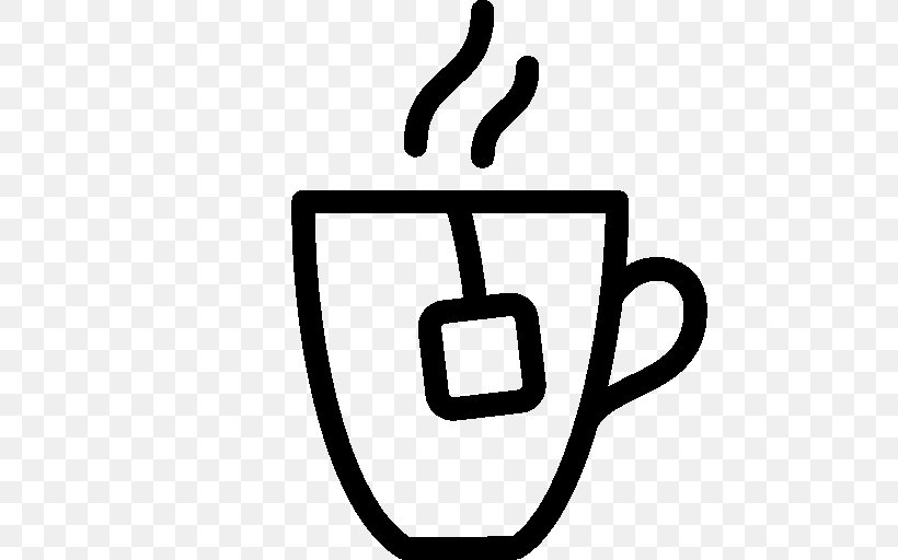 Tea Coffee Icon Design, PNG, 512x512px, Tea, Area, Black And White, Coffee, Coffee Bean Tea Leaf Download Free