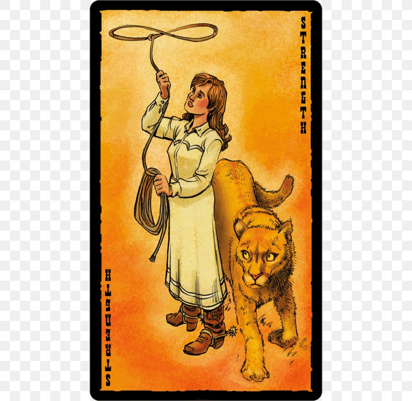 French Tarot Strength Major Arcana Playing Card, PNG, 600x800px, French Tarot, Art, Astrology, Big Cats, Carnivoran Download Free