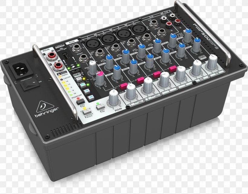 Microphone Behringer PMP500MP3 Europower Powered Mixer BEHRINGER Europower PMP500 Audio Mixers, PNG, 2000x1568px, Microphone, Audio, Audio Equipment, Audio Mixers, Behringer Download Free