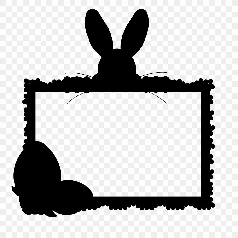 Paper Background, PNG, 3600x3600px, Silhouette, Blackandwhite, Cartoon, European Rabbit, Hare Download Free