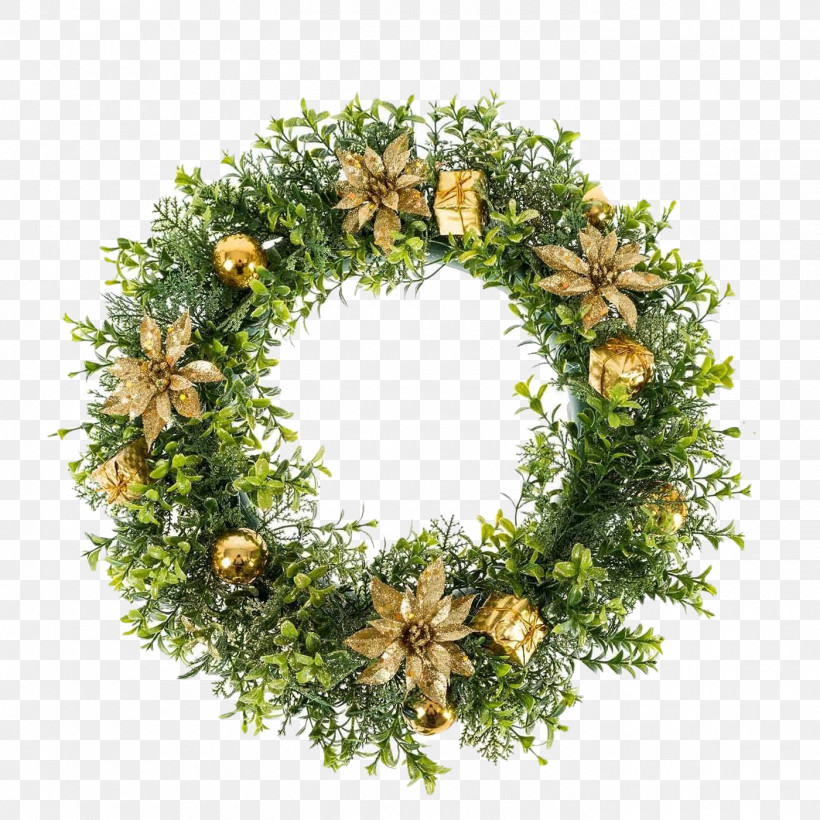 Christmas Decoration, PNG, 1400x1400px, Wreath, Branch, Christmas Decoration, Conifer, Fir Download Free