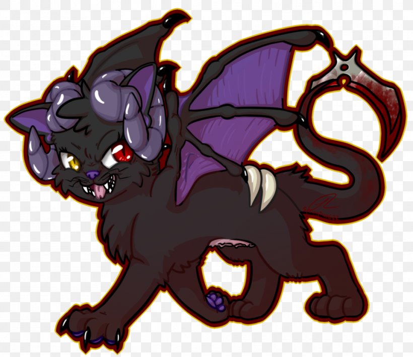 Demon Cat Demon Cat Drawing Dog, PNG, 961x831px, Cat, Bat, Bear, Carnivoran, Cartoon Download Free