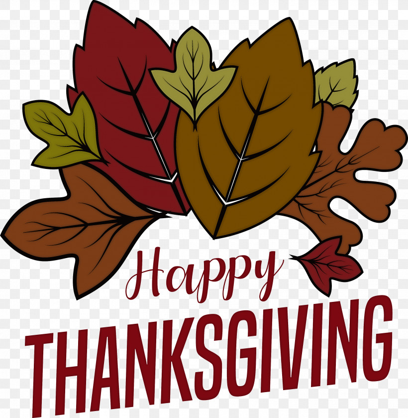 Happy Thanksgiving, PNG, 2930x3000px, Happy Thanksgiving, Calligraphy, Color Gradient, Flower, Logo Download Free