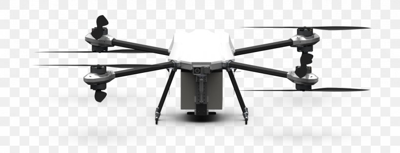 Helicopter Rotor Fixed-wing Aircraft Mavic Pro Unmanned Aerial Vehicle, PNG, 1888x727px, Helicopter Rotor, Aircraft, Black, Black And White, Delivery Drone Download Free
