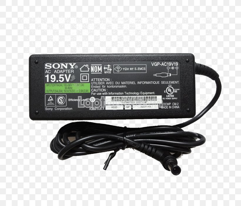 AC Adapter VAIO Fit 15E Laptop Sony Vaio FE Series, PNG, 700x700px, Ac Adapter, Adapter, Battery Charger, Computer, Computer Component Download Free