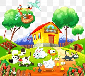 Pasture - Cartoon Royalty-free Illustration PNG