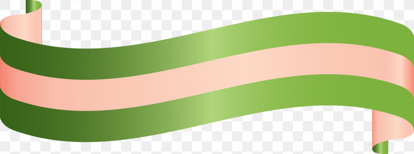 Ribbon S Ribbon, PNG, 2999x1117px, Ribbon, Green, Line, S Ribbon, Wristband Download Free