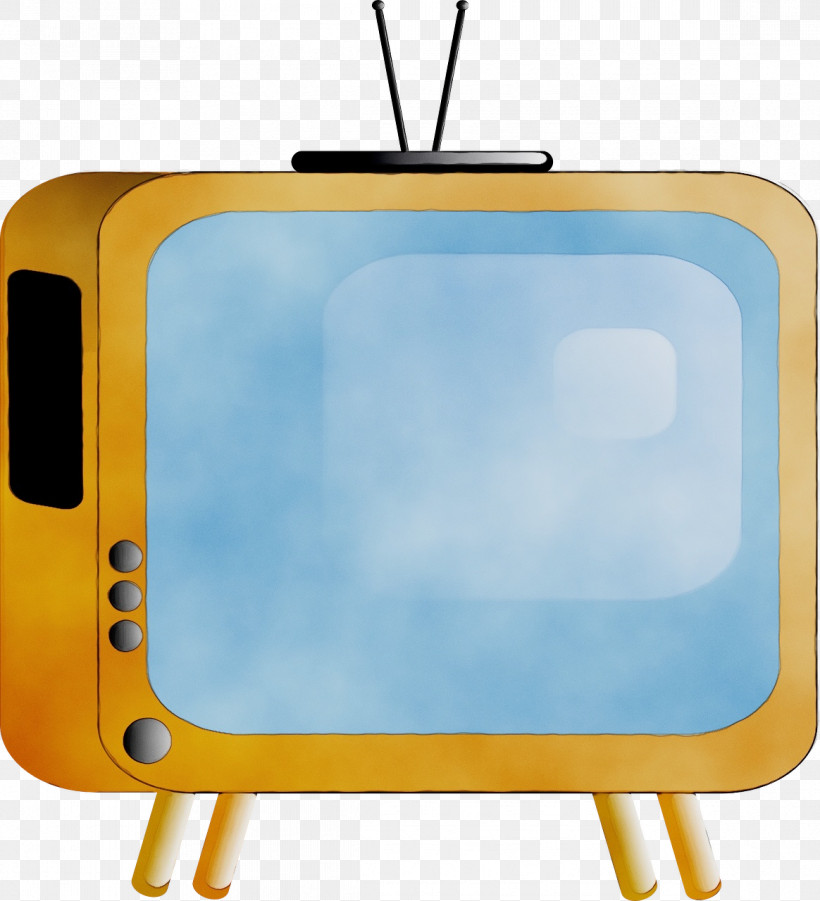 Yellow Television Media Rectangle Easel, PNG, 1164x1280px, Watercolor, Easel, Media, Paint, Rectangle Download Free