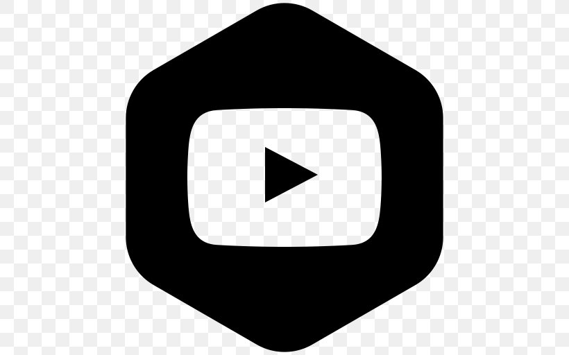 YouTube Black And White Logo, PNG, 512x512px, Youtube, Area, Black, Black And White, Facebook Like Button Download Free
