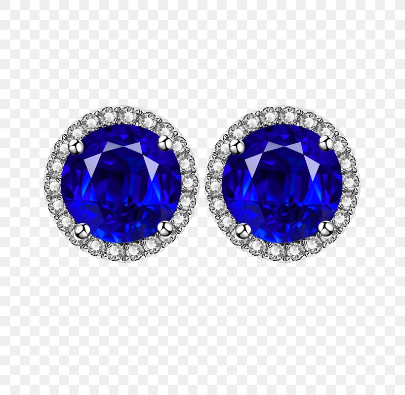 Earring Sapphire Diamond Jewellery, PNG, 800x800px, Earring, Blue, Body Jewelry, Cobalt Blue, Designer Download Free