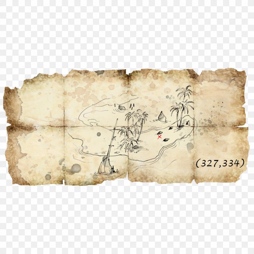 Assassin's Creed IV: Black Flag Treasure Map Treasure Map Xbox 360, PNG, 1024x1024px, Watercolor, Cartoon, Flower, Frame, Heart Download Free