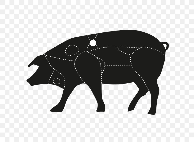 Black Iberian Pig Ham Pork Meat Sirloin Steak, PNG, 800x600px, Black Iberian Pig, Black, Black And White, Boucherie, Cattle Like Mammal Download Free