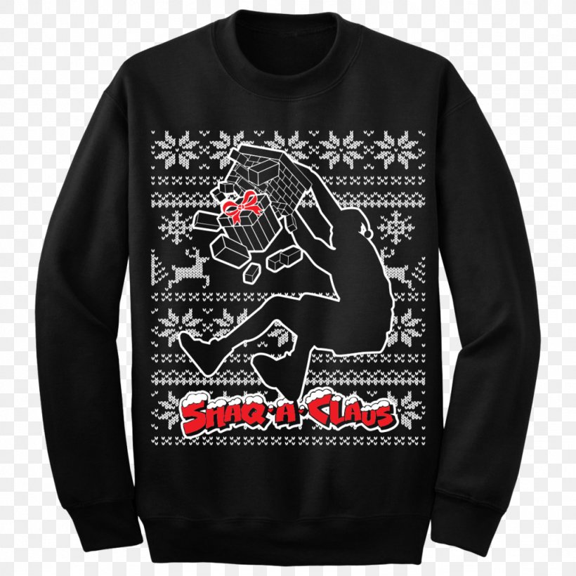 Christmas Jumper T-shirt Sweater Crew Neck, PNG, 1024x1024px, Christmas Jumper, Air Jordan, Black, Bluza, Brand Download Free