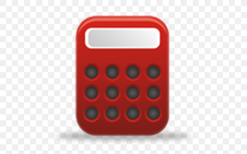 Electronics Calculator, PNG, 512x512px, Electronics, Calculator, Multimedia, Office Equipment, Red Download Free