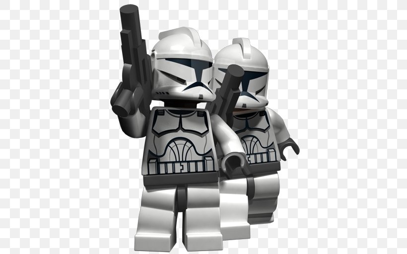 Lego Star Wars III: The Clone Wars Lego Star Wars: The Video Game Lego Star Wars: The Complete Saga Clone Trooper, PNG, 512x512px, Lego Star Wars Iii The Clone Wars, Black And White, Clone Trooper, Clone Wars, Lego Download Free