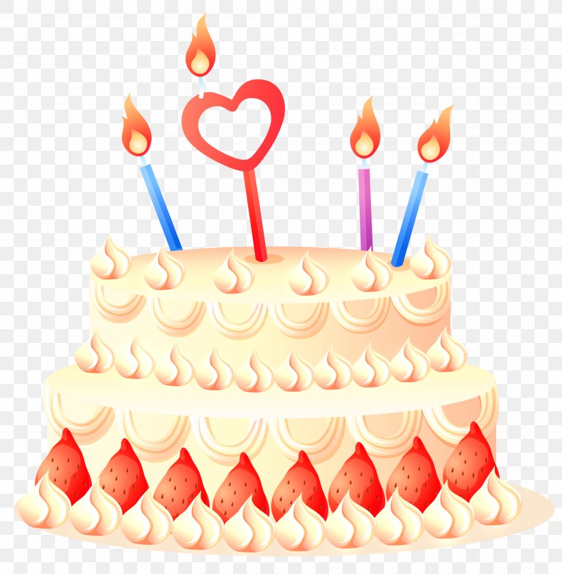 Birthday Cake, PNG, 3646x3725px, Birthday, Baked Goods, Baking, Birthday Cake, Buttercream Download Free