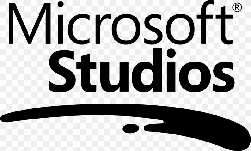 Logo Microsoft Studios Font, PNG, 1200x722px, Logo, Area, Black And White, Brand, Microsoft Download Free