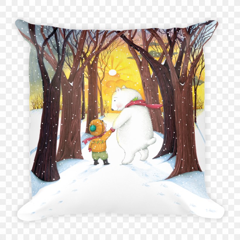 Throw Pillows Cushion Greeting & Note Cards Winter, PNG, 1000x1000px, Pillow, Christmas Day, Christmas Ornament, Cushion, Greeting Note Cards Download Free
