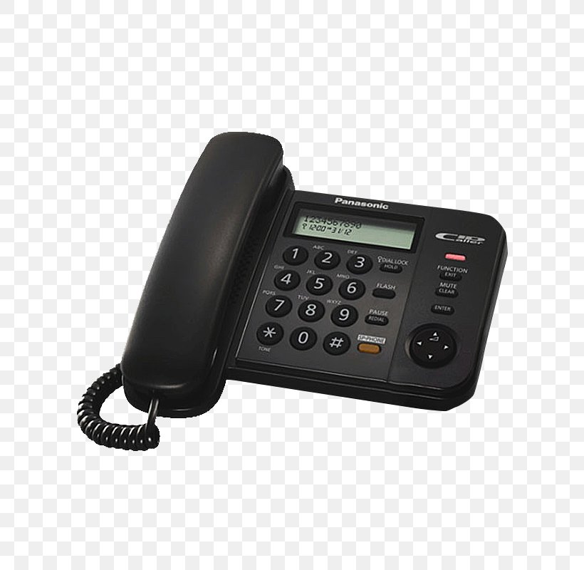 Panasonic KX-TS580FXB Telephone Speakerphone Panasonic KX-TS520FX, PNG, 800x800px, Panasonic, Answering Machine, Automatic Redial, Caller Id, Corded Phone Download Free
