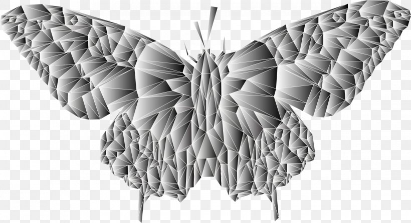 Butterfly Low Poly, PNG, 2268x1236px, 3d Computer Graphics, Butterfly, Arthropod, Avatar, Black And White Download Free