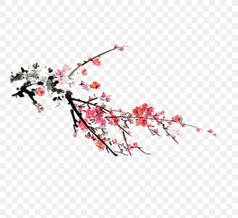 Clip Art, PNG, 750x750px, Ink, Blossom, Branch, Cherry Blossom, Color Download Free