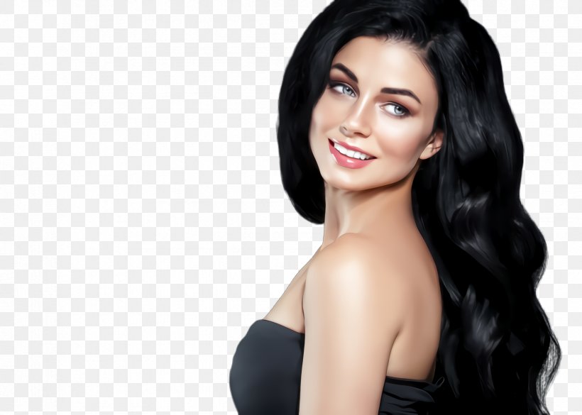 Hair Face Skin Black Hair Hairstyle, PNG, 2368x1692px, Hair, Beauty, Black Hair, Chin, Eyebrow Download Free