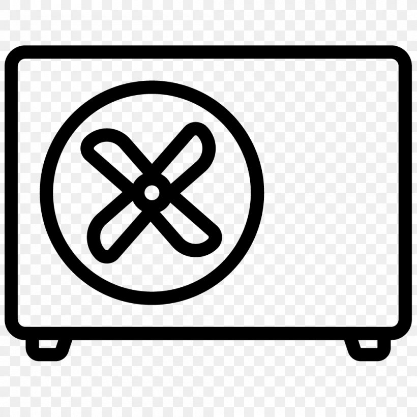 Icon Design, PNG, 1000x1000px, Icon Design, Air Conditioning, Area, Black And White, Rectangle Download Free