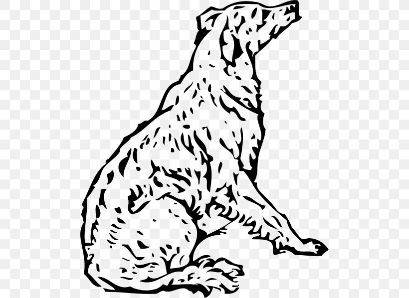 Dog Line Art Drawing Clip Art, PNG, 498x598px, Dog, Area, Art, Big Cats, Black Download Free