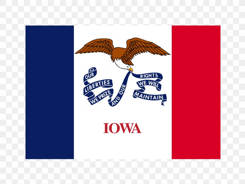 Flag Of Iowa Flag Of The United States State Flag, PNG, 2000x1500px, Iowa, Area, Beak, Brand, Flag Download Free