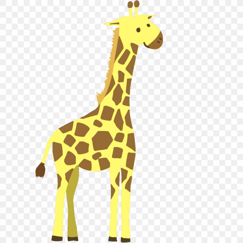 Giraffe Animal Neck Clip Art, PNG, 1000x1000px, Giraffe, Animal, Animal Figure, Fauna, Giraffidae Download Free