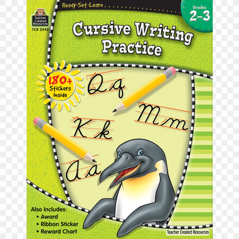 Ready-Set-Learn: Modern Cursive Writing Practice Grd 2-3 Cursive Writing Practice, Grades 2-3 Learning, PNG, 900x900px, Cursive, Activity Book, Advertising, Area, Beak Download Free