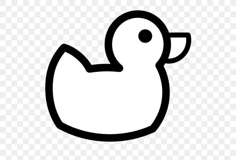 black and white rubber duck