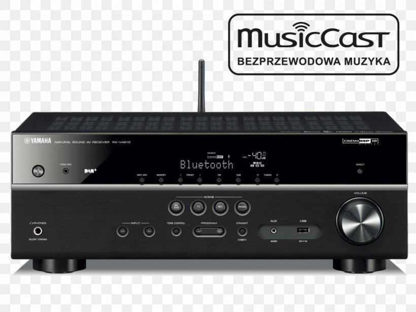 AV Receiver Yamaha Corporation 5.1 Surround Sound Home Theater Systems Radio Receiver, PNG, 950x713px, 51 Surround Sound, Av Receiver, Audio, Audio Equipment, Audio Power Amplifier Download Free