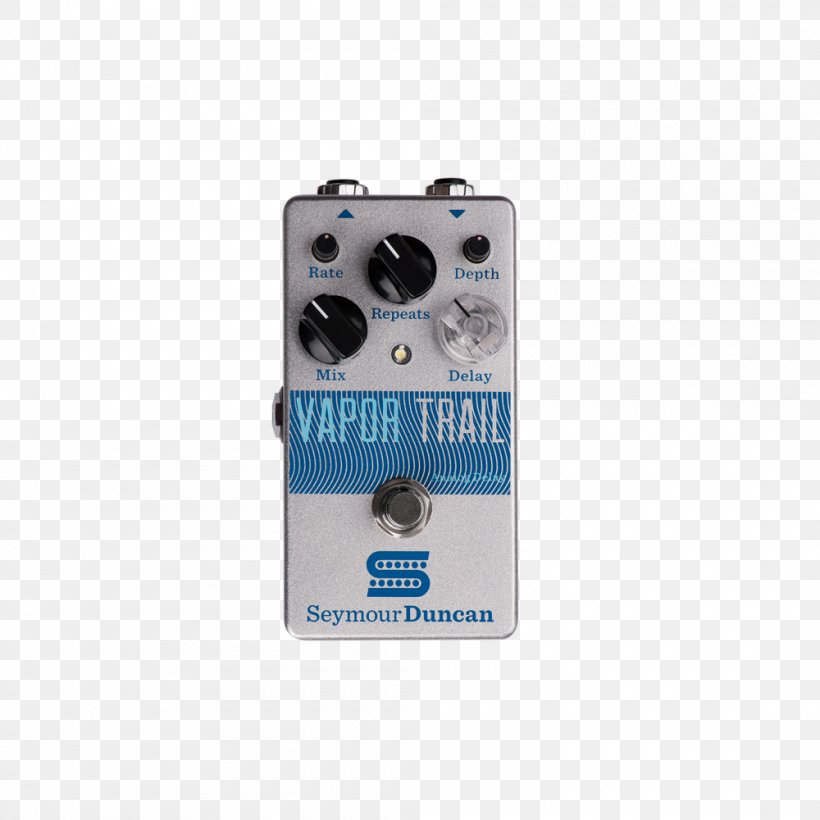 Delay Effects Processors & Pedals Guitar Seymour Duncan Vapor Trail, PNG, 1000x1000px, Delay, Effects Processors Pedals, Electric Guitar, Electronic Component, Electronic Musical Instruments Download Free