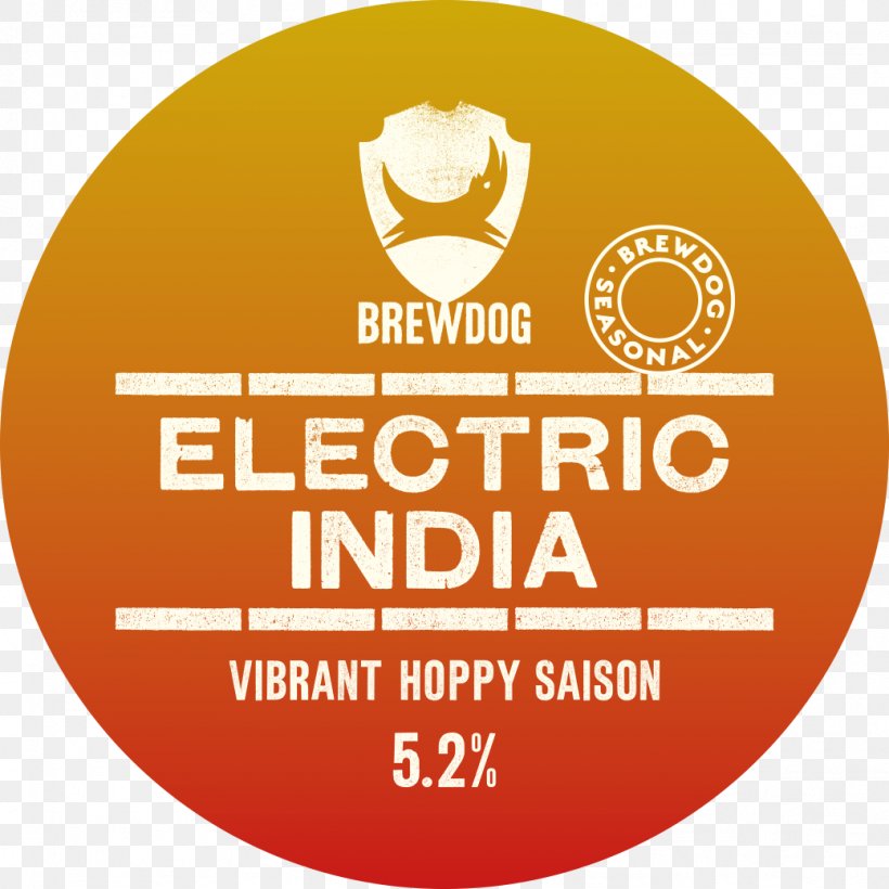 Brewdog Electric India Can Saison Beer Logo Scotland, PNG, 1039x1039px, Brewdog, Area, Brand, Emblem, Label Download Free