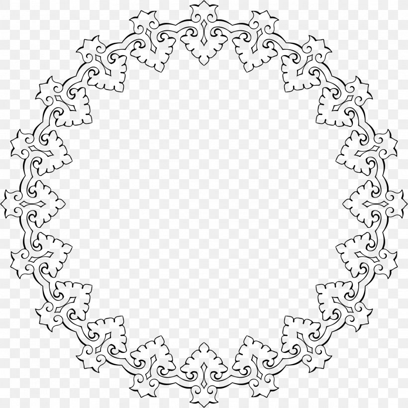 Calligraphy Picture Frames Clip Art, PNG, 2322x2322px, Calligraphy, Area, Black And White, Border, Doily Download Free
