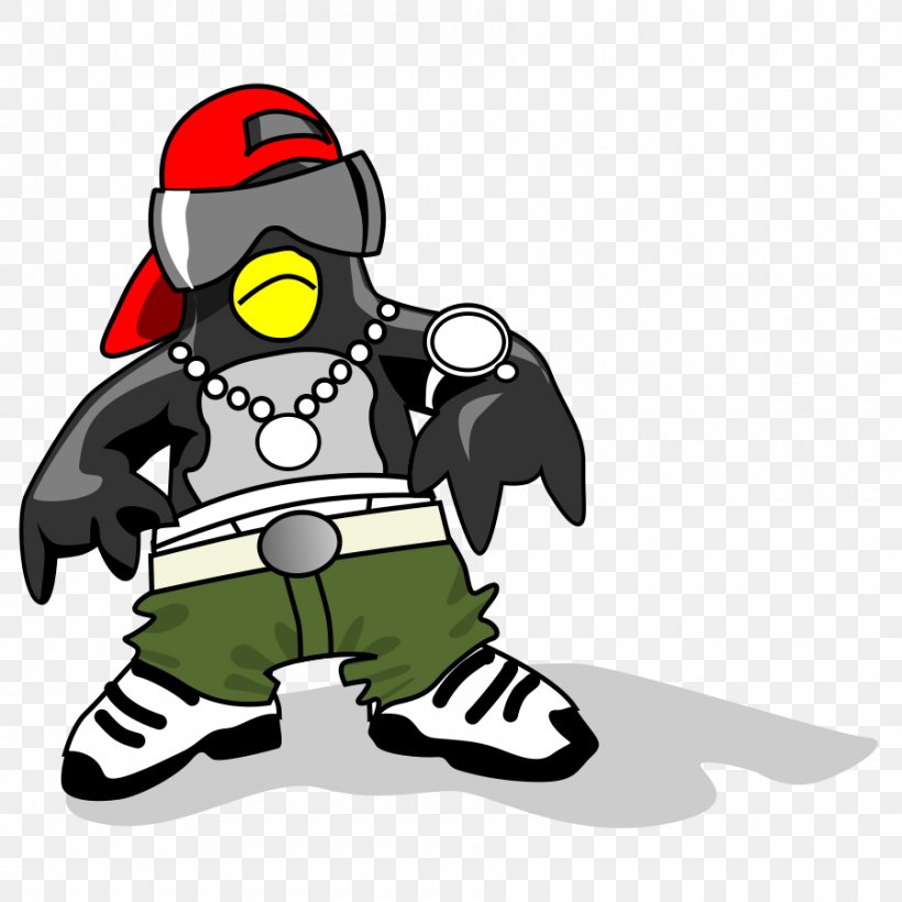 Penguin Hip Hop Hip-hop Dance, PNG, 900x900px, Watercolor, Cartoon, Flower, Frame, Heart Download Free